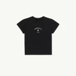 MM6 Maison Margiela Signature Jersey T-Shirt in Black | T-shirts | Coveti