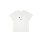 MM6 Maison Margiela Signature Jersey T-Shirt in White | T-shirts | Coveti