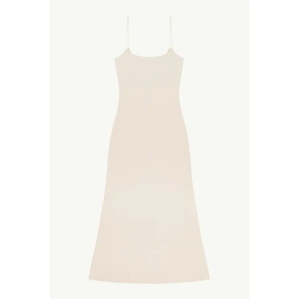 MM6 Maison Margiela Slip Dress in White, view 6 | Maxi Dresses | Coveti