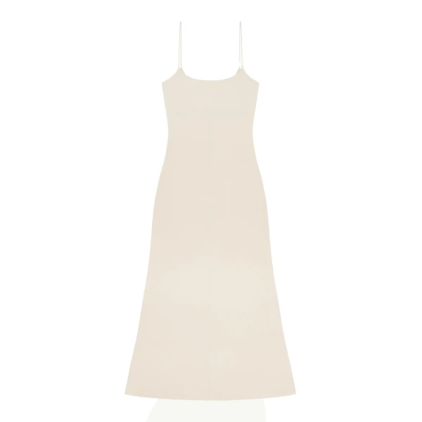 MM6 Maison Margiela Slip Dress in White | Maxi Dresses | Coveti