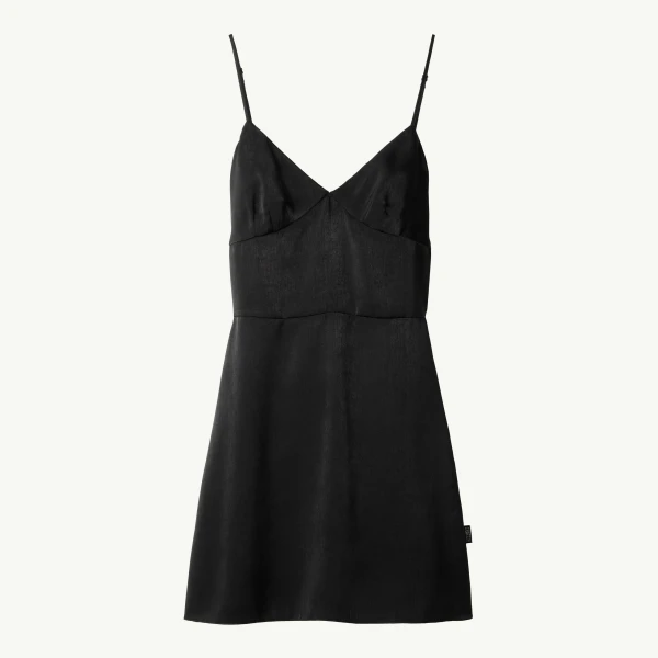 Slip Mini Dress in Black