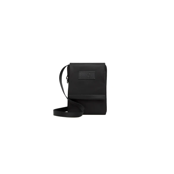 MM6 Maison Margiela Small Nylon Crossbody Bag in Black | Shoulder & Crossbody Bags | Coveti