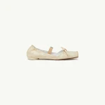 MM6 Maison Margiela Square-Toe Leather Ballerina Shoes in Beige MM6 Maison Margiela Square-Toe Leather Ballerina Shoes in Beige | Flats | Coveti