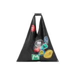 MM6 Maison Margiela Sticker-Print Japanese Bag Classic Medium in Black | Totes & Top-Handle Bags | Coveti