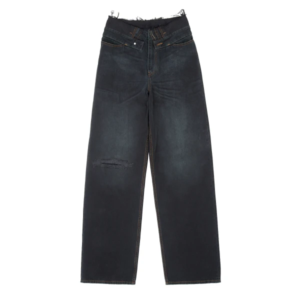 Straight-Leg Jeans in Dark Blue