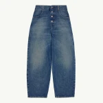MM6 Maison Margiela Straight Leg Jeans in Light Blue | Denim | Coveti