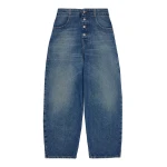 MM6 Maison Margiela Straight Leg Jeans in Light Blue | Denim | Coveti
