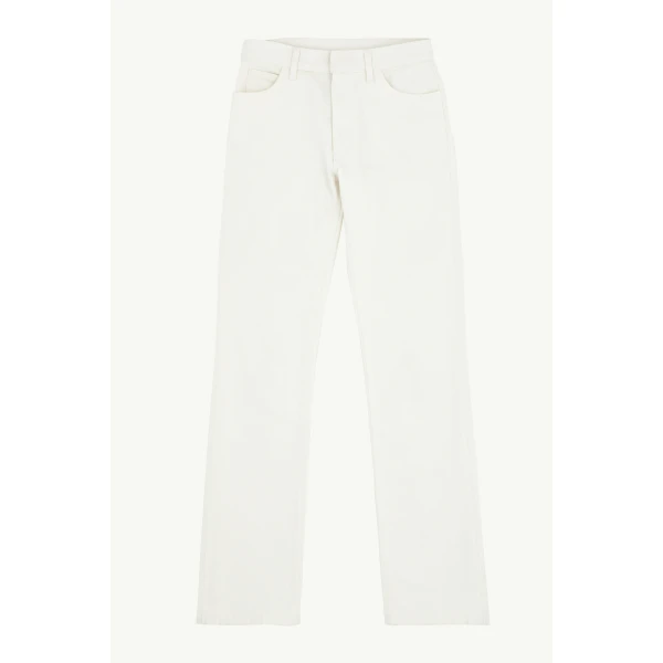 MM6 Maison Margiela Straight-Leg Jeans in White, view 6 | Denim | Coveti