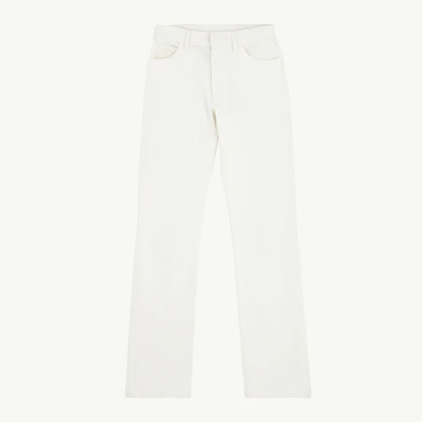 Straight-Leg Jeans in White
