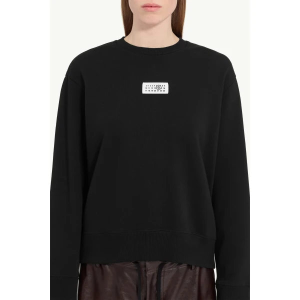 MM6 Maison Margiela Sweatshirt in Black, view 5 | Hoodies | Coveti