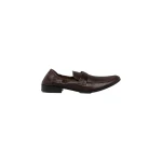 MM6 Maison Margiela Swing-Toe Leather Loafers in Brown | Loafers | Coveti