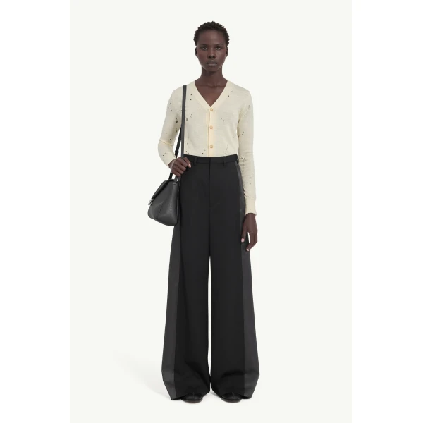 MM6 Maison Margiela Tailored Trousers in Black, view 2 | Tailored pants | Coveti