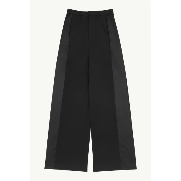 MM6 Maison Margiela Tailored Trousers in Black, view 6 | Tailored pants | Coveti