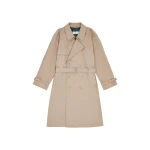 MM6 Maison Margiela Twist Trench Coat in Sand | Trench Coat | Coveti