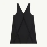 MM6 Maison Margiela V-Neck Midi Dress in Black | Midi Dresses | Coveti