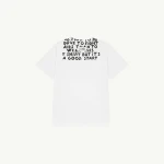 MM6 Maison Margiela V-Neck Sida T-Shirt in White | T-shirts | Coveti