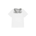 MM6 Maison Margiela V-Neck Sida T-Shirt in White | T-shirts | Coveti