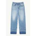 MM6 Maison Margiela White-Yoke Straight-Leg Jeans in Blue | Denim | Coveti