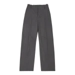 MM6 Maison Margiela Wide-Leg Tailored Trousers in Grey | Wide leg pants | Coveti