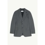 MM6 Maison Margiela Wool Cotton Tailoring Suit Jacket in Grey | Blazers | Coveti