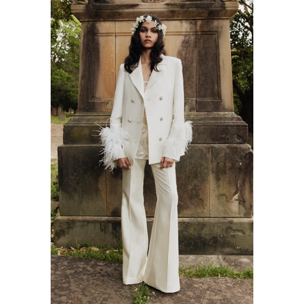 Macgraw Circa 72 Trouser in Ivory | Pants | Coveti