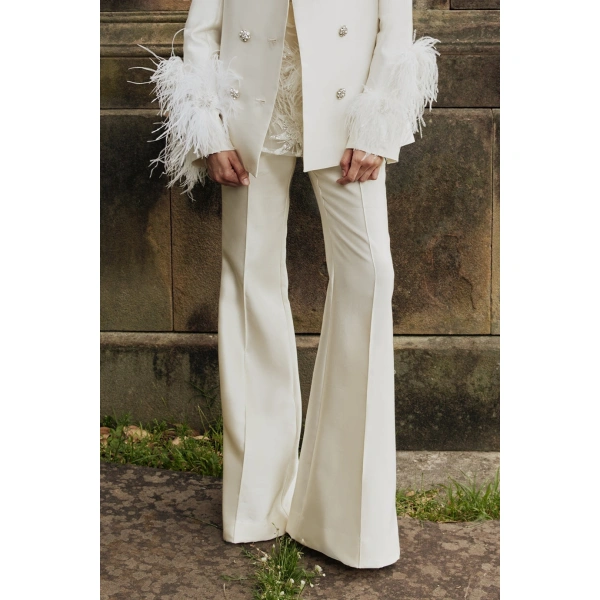 Macgraw Circa 72 Trouser in Ivory | Pants | Coveti
