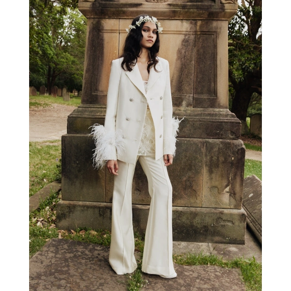 Macgraw Circa 72 Trouser in Ivory | Pants | Coveti