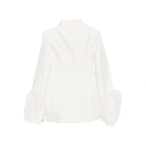 Macgraw Circa Birdy Blazer in Ivory | Jackets | Coveti