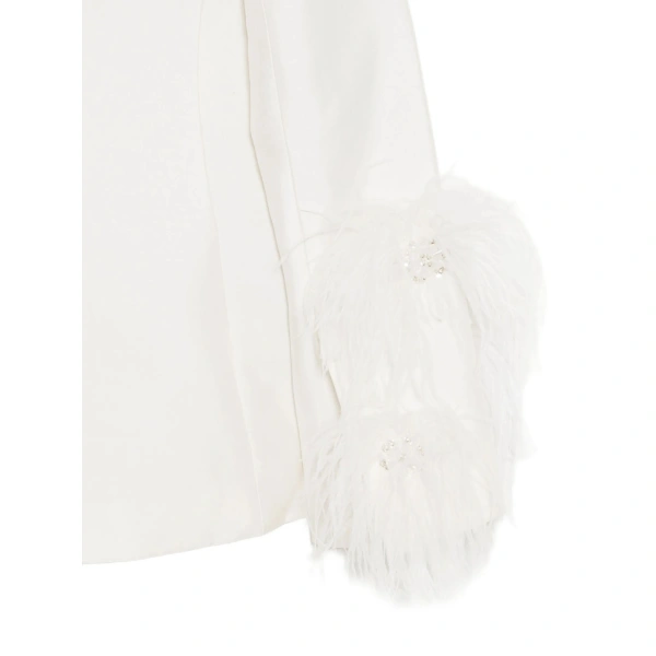 Macgraw Circa Birdy Blazer in Ivory | Jackets | Coveti