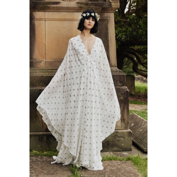 Macgraw Spiritual Dress in Floral Print | Evening Gowns | Coveti