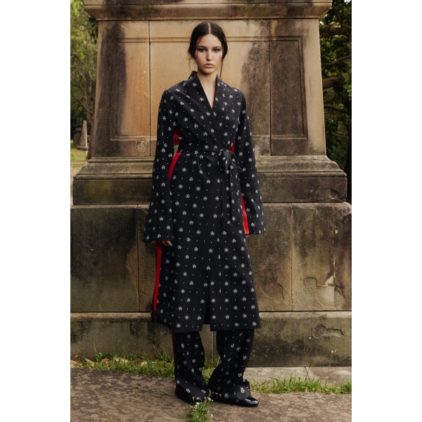 Macgraw St Stephen's Robe in Black Floral | Robes | Coveti