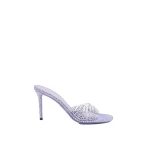 Purple Mach & Mach Crystal Flame Round Toe Mules in Lavender | Shoes