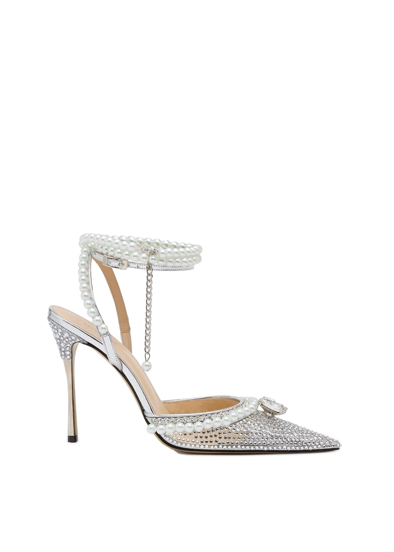 Mach & Mach Diamond of Elizabeth PVC Pumps in Silver Metallic Mach & Mach Diamond of Elizabeth PVC Pumps in Silver | Shoes