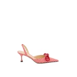 Red Mach & Mach Double Bow Red Gingham Slingback | Shoes