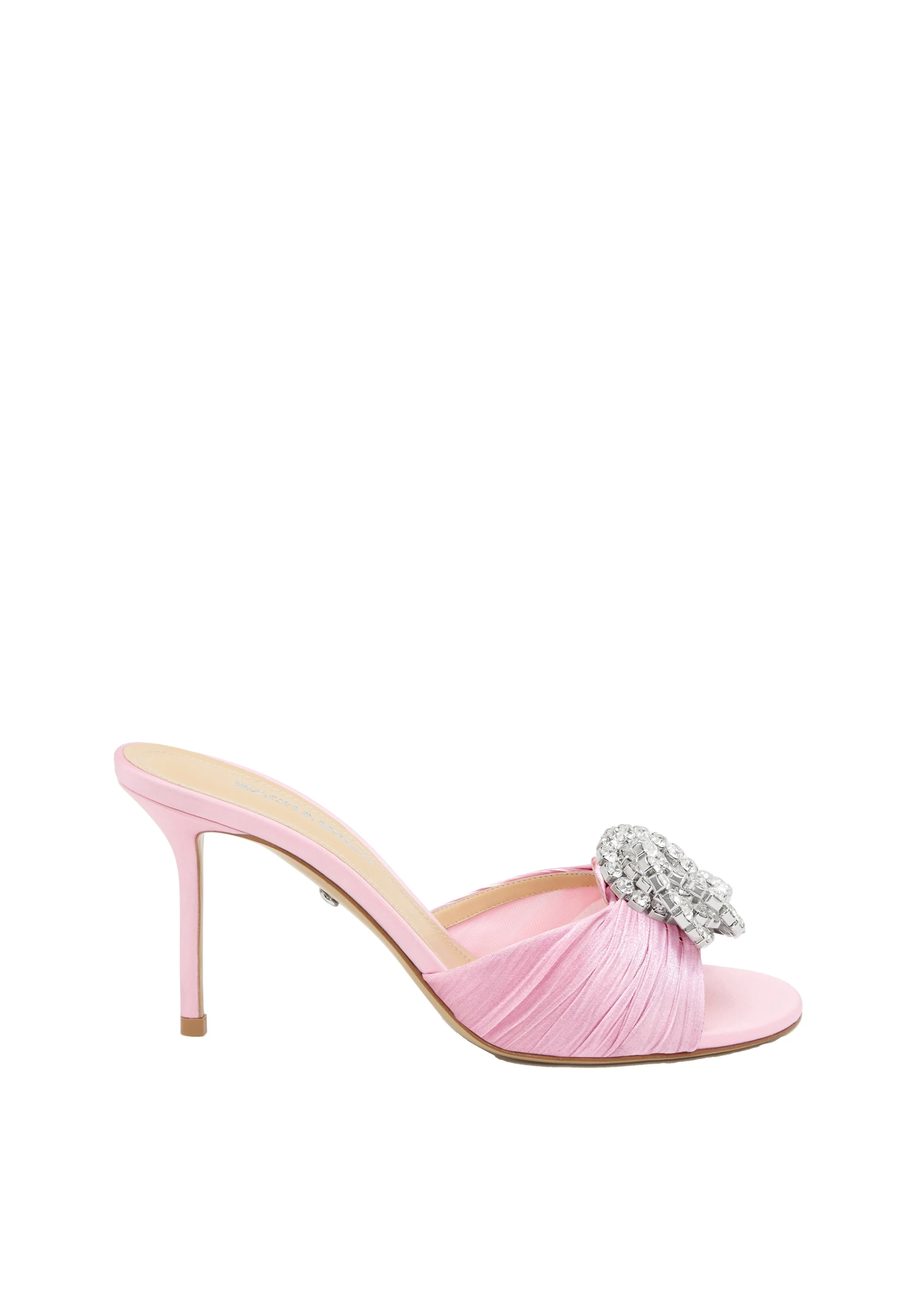 Mach & Mach Galaxy Pink Fluid Organza Mule Pink Mach & Mach Galaxy Pink Fluid Organza Mule | Shoes