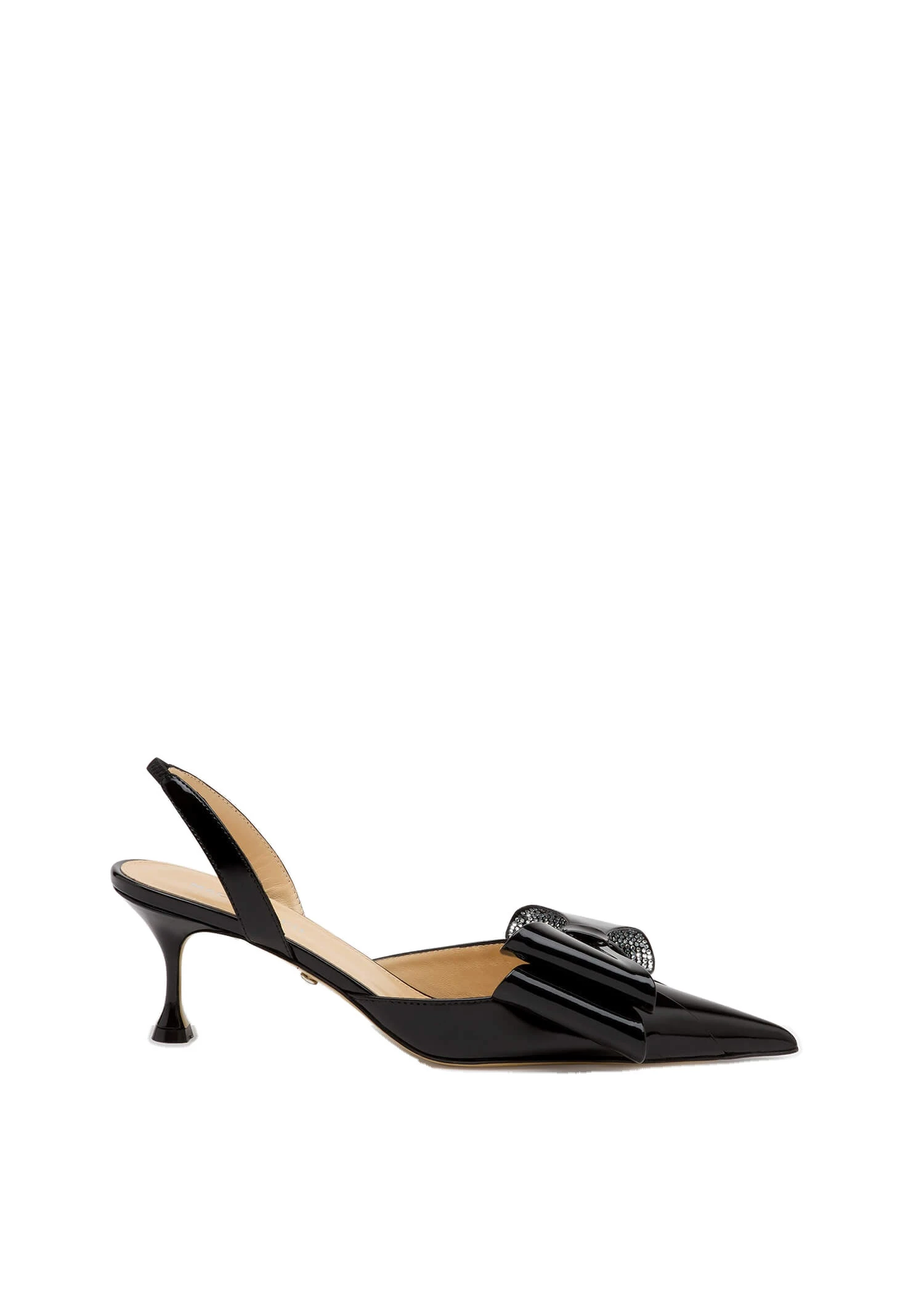 Mach & Mach Le Cadeau Patent Slingbacks in Black Black Mach & Mach Le Cadeau Patent Slingbacks in Black | Shoes