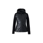 Mackage Agatha Quilted Mixed-Media Hooded Jacket in Black