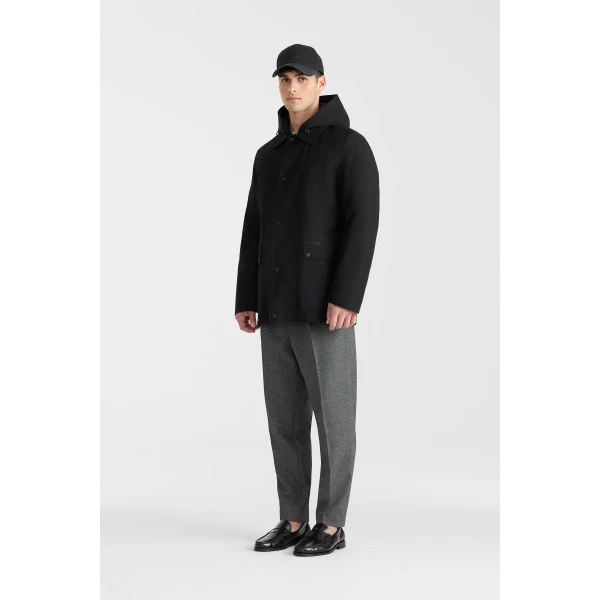 Mackage Alec 3-In-1 Short Balmacaan Coat in Black