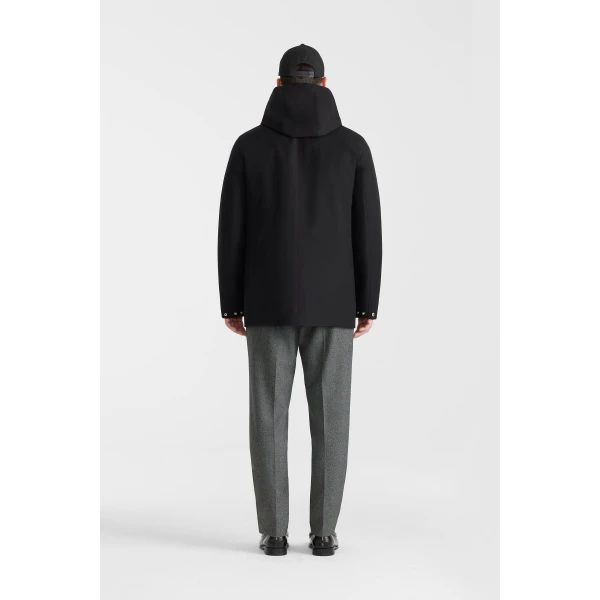 Mackage Alec 3-In-1 Short Balmacaan Coat in Black