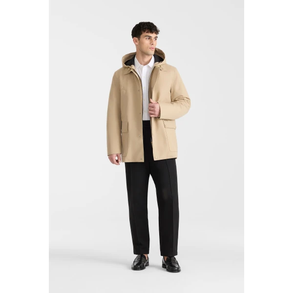 Mackage Alec 3-In-1 Short Balmacaan Coat in Light Camel