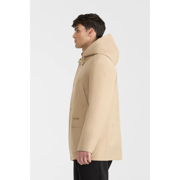 Mackage Alec 3-In-1 Short Balmacaan Coat in Light Camel