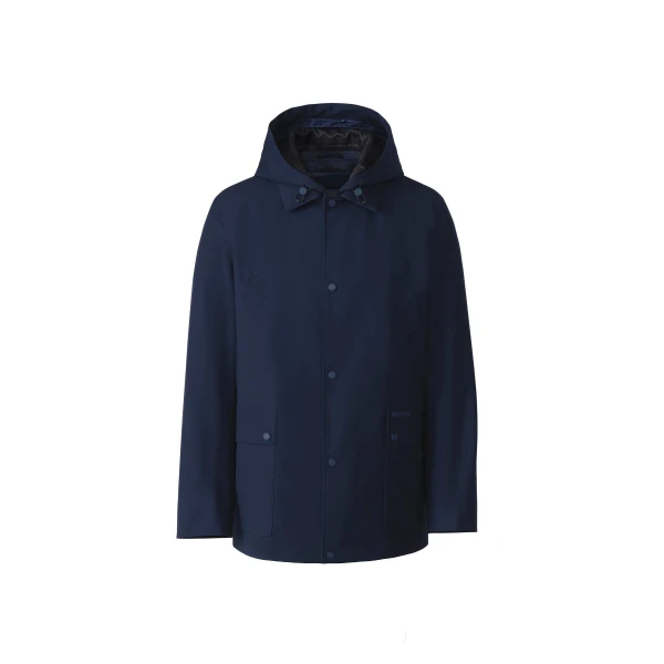 Mackage Alec 3-In-1 Short Balmacaan Coat in Marine Blue