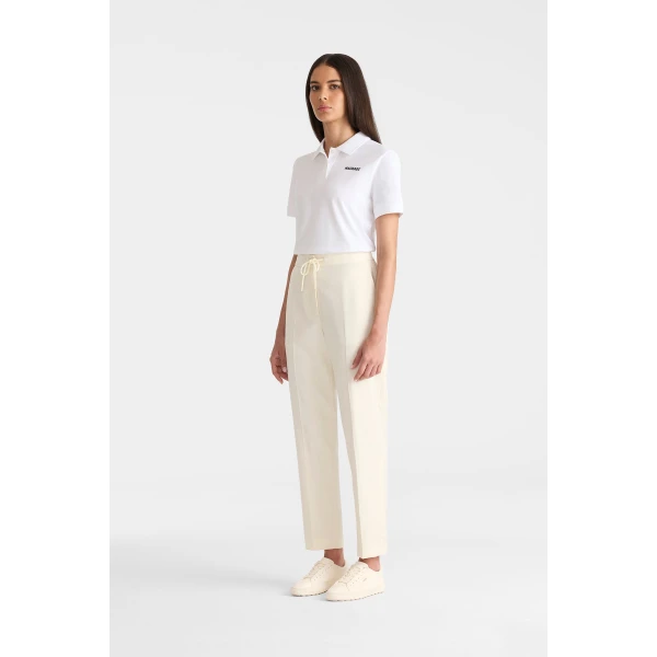 analiese-cr flat knit rib collar polo white-navy