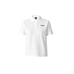mackage analiese-cr flat knit rib collar polo