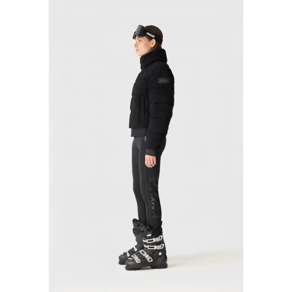 Mackage Anaya Sherpa Fleece Down Jacket in Black