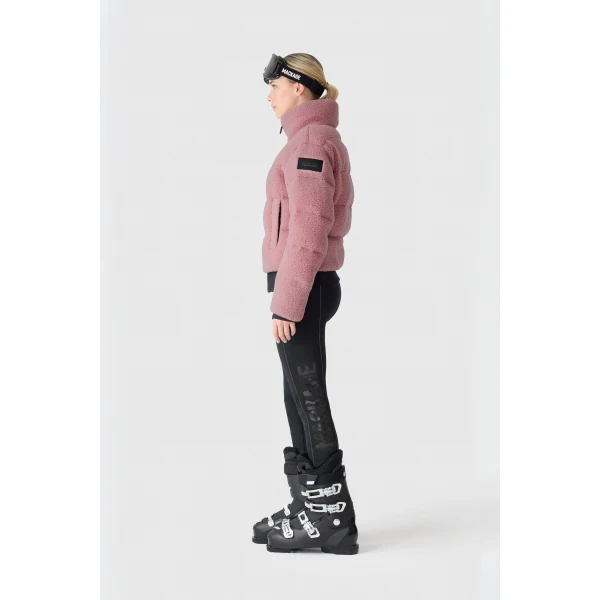 Mackage Anaya Sherpa Fleece Down Jacket in Blush