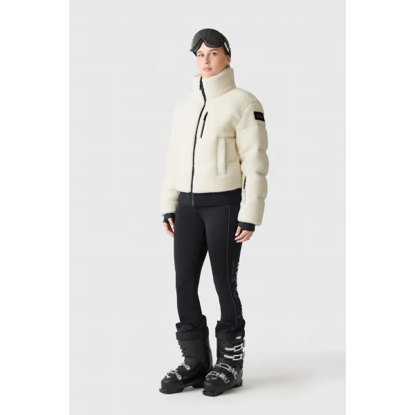 Mackage Anaya Sherpa Fleece Down Jacket in Cream