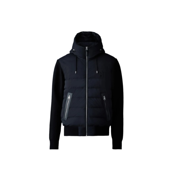 Mackage Andrew-Z Mixed-Media Light Down Jacket in Black