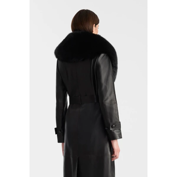 angelly-bx leather coat black