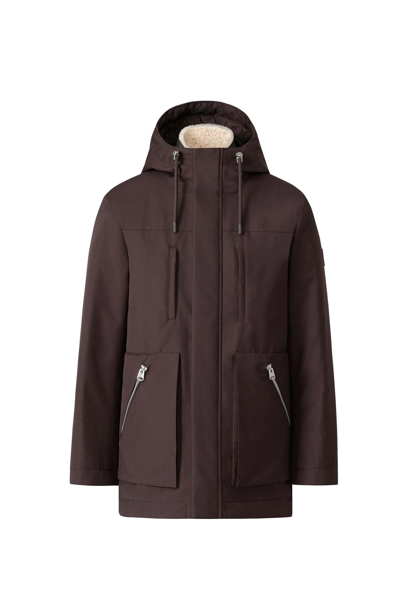 Mackage Archie 3-In-1 Short Parka in Coffee-Natural Mackage Archie 3-In-1 Short Parka in Coffee-Natural